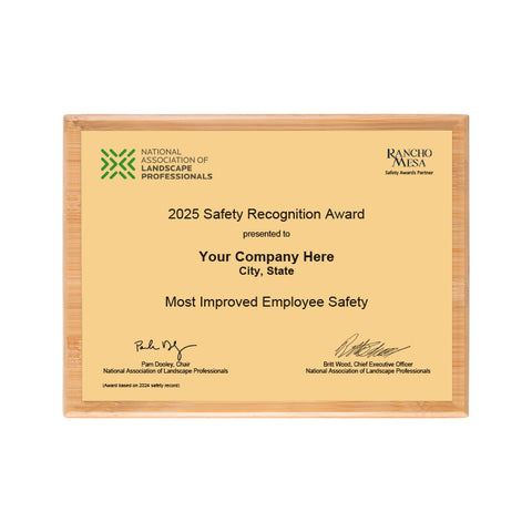SAFETY - Most Improved Employee Safety